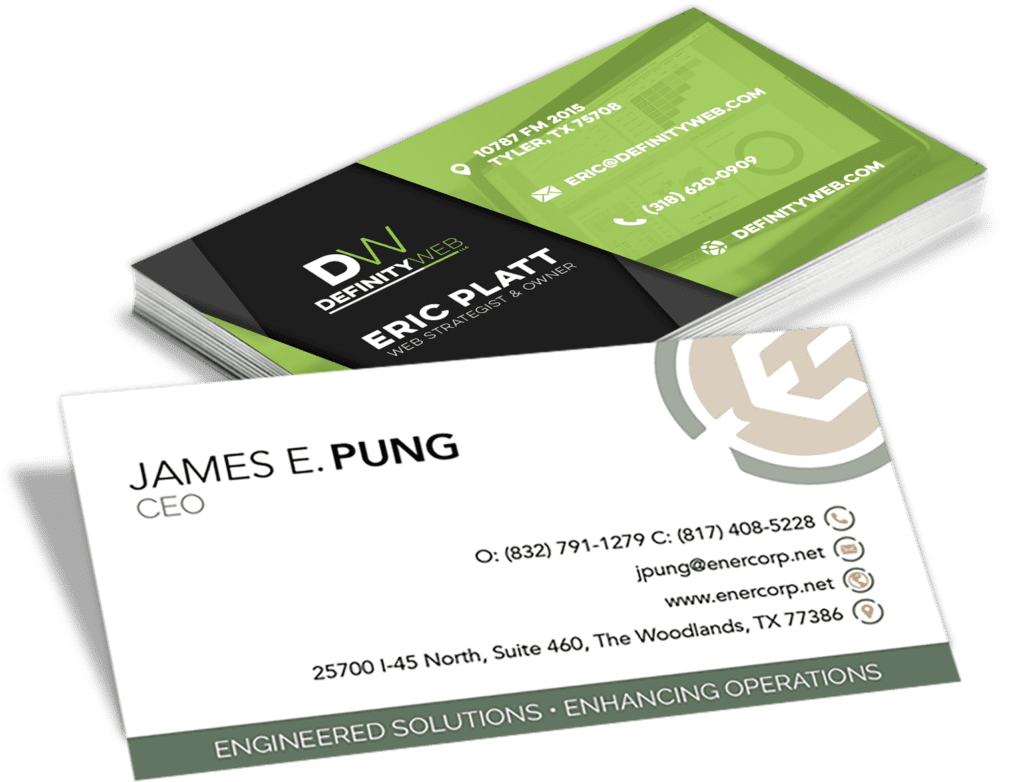 Oil and gas Business Card examples